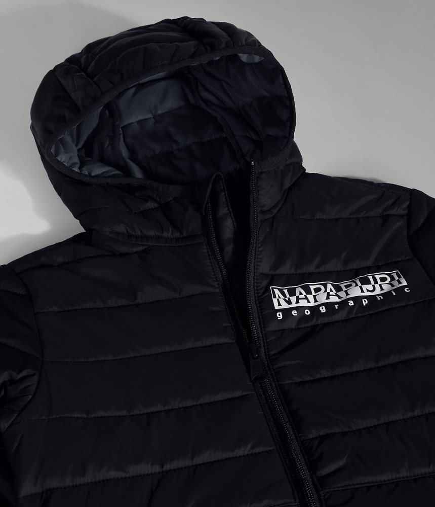 Napapijri Verna Puffer Jacket (4-16 YEARS) Puffer Jas Kinderen Zwart | LVYBSWR-29