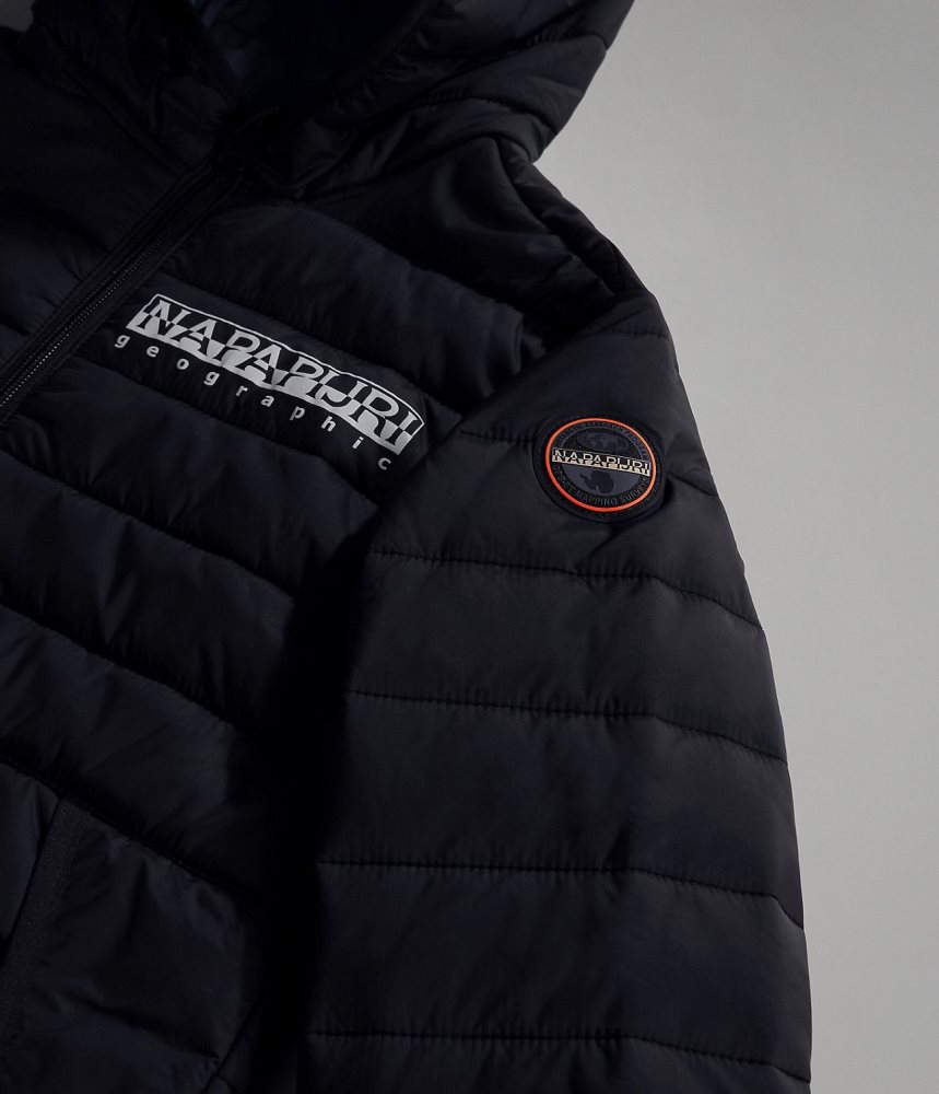 Napapijri Verna Puffer Jacket (4-16 YEARS) Puffer Jas Kinderen Zwart | LVYBSWR-29