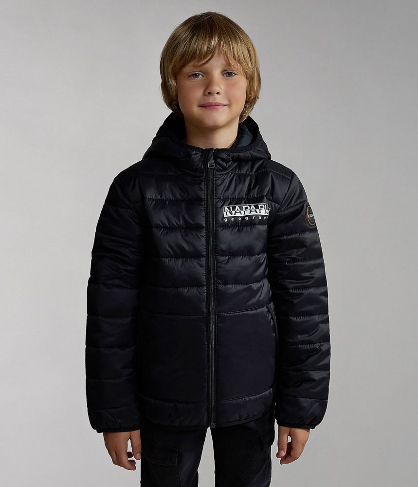 Napapijri Verna Puffer Jacket (4-16 YEARS) Puffer Jas Kinderen Zwart | LVYBSWR-29