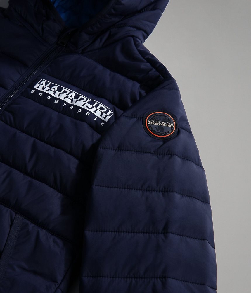 Napapijri Verna Puffer Jacket (4-16 YEARS) Puffer Jas Kinderen Donkerblauw | IXKENDW-74