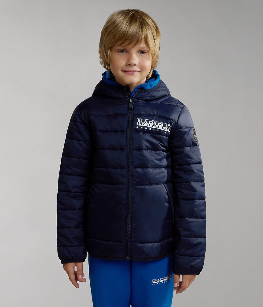 Napapijri Verna Puffer Jacket (4-16 YEARS) Puffer Jas Kinderen Donkerblauw | IXKENDW-74