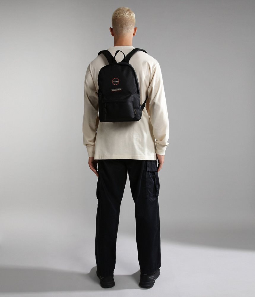 Napapijri Voyage Mini Backpack Rugzakken Kinderen Zwart | XZIQGAT-72