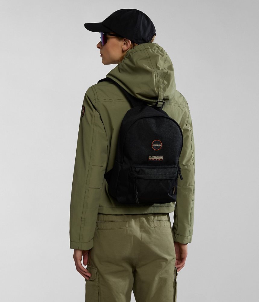Napapijri Voyage Mini Backpack Rugzakken Kinderen Zwart | XZIQGAT-72