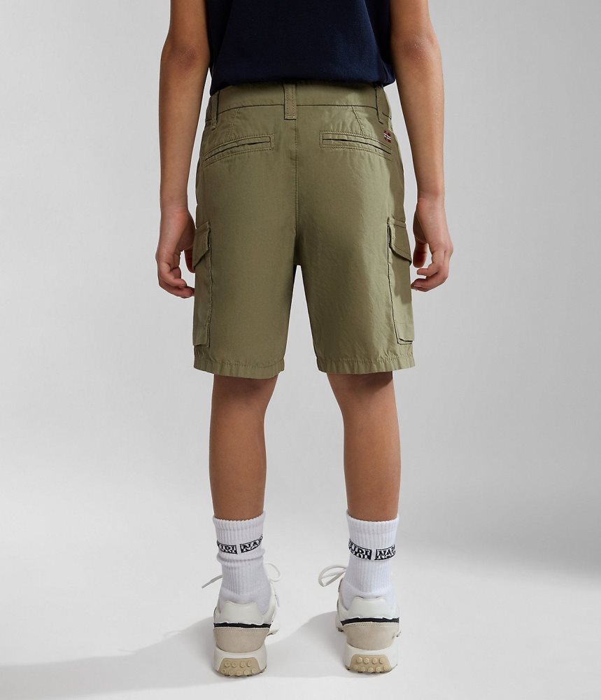 Napapijri Whati Bermuda Shorts (4-16 YEARS) Korte Broek Kinderen Groen | SIZKFHV-32