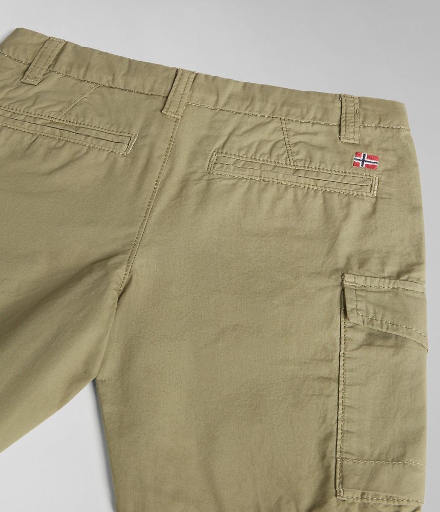 Napapijri Whati Bermuda Shorts (4-16 YEARS) Korte Broek Kinderen Groen | SIZKFHV-32