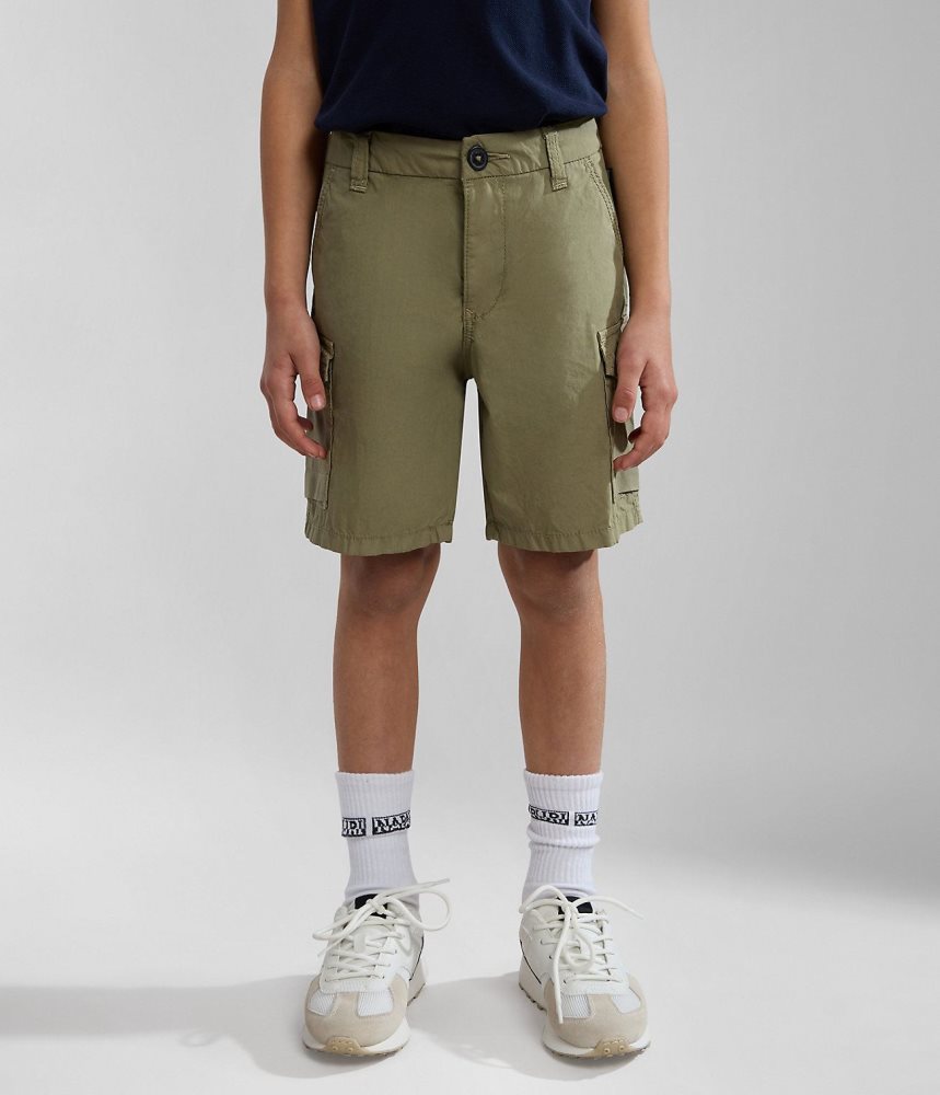 Napapijri Whati Bermuda Shorts (4-16 YEARS) Korte Broek Kinderen Groen | SIZKFHV-32