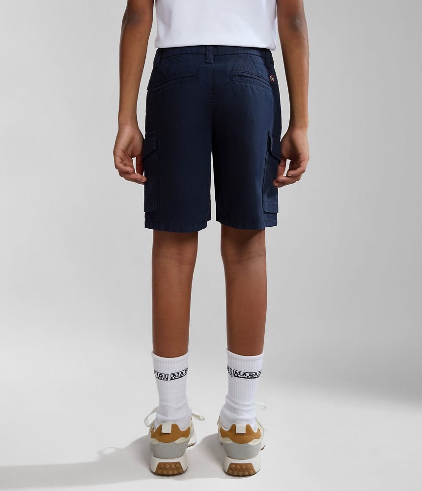Napapijri Whati Bermuda Shorts (4-16 YEARS) Korte Broek Kinderen Donkerblauw | MPZDJYS-42