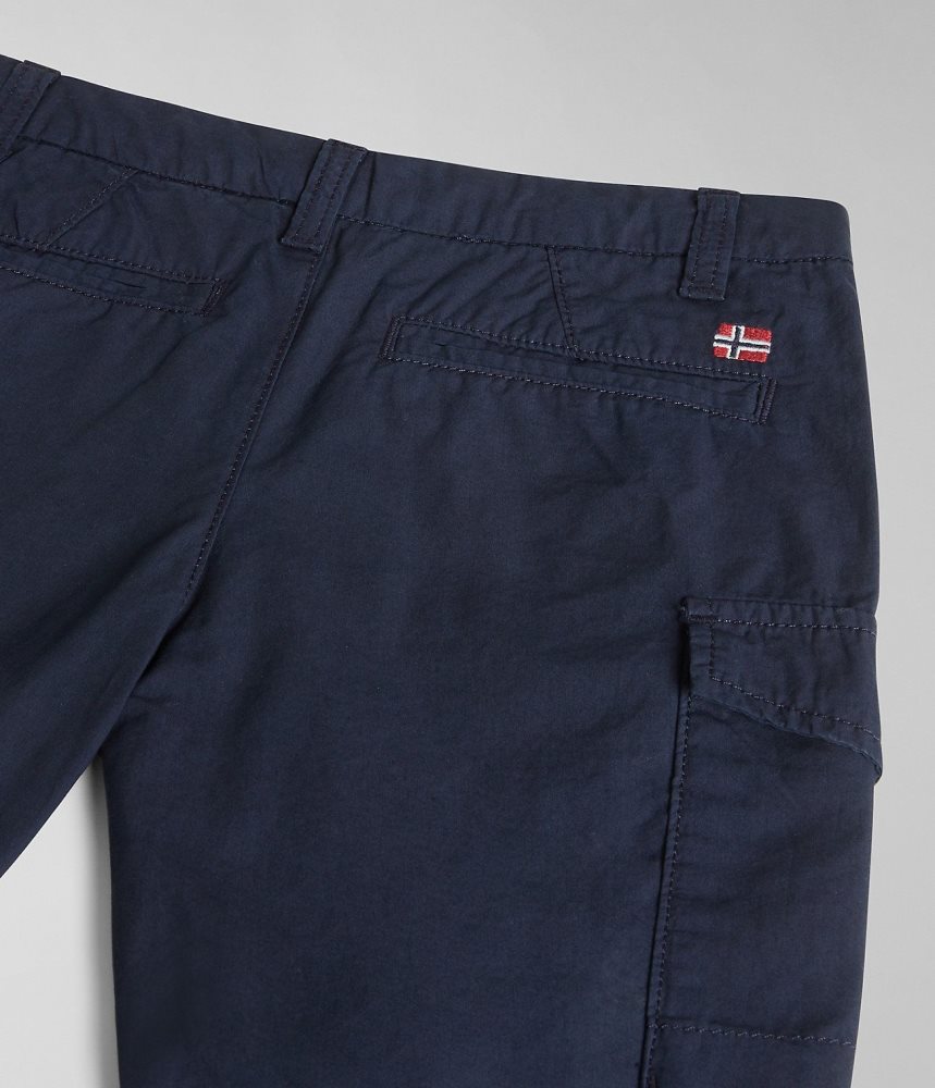 Napapijri Whati Bermuda Shorts (4-16 YEARS) Korte Broek Kinderen Donkerblauw | MPZDJYS-42