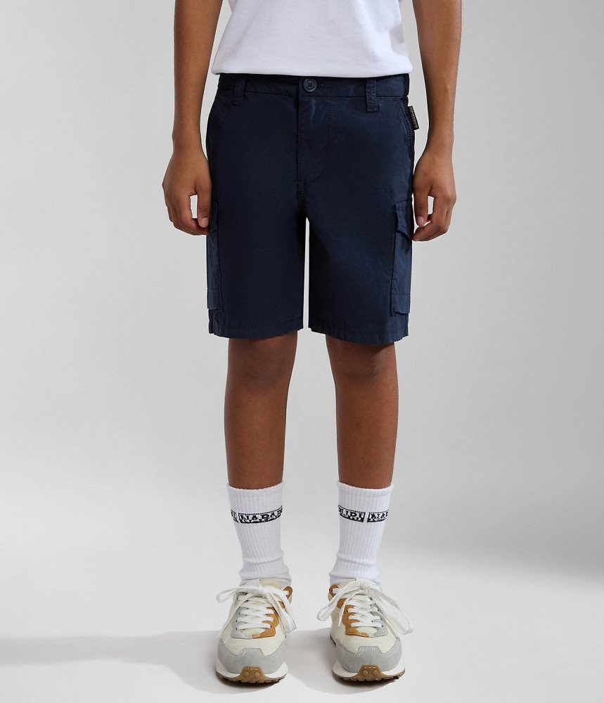 Napapijri Whati Bermuda Shorts (4-16 YEARS) Korte Broek Kinderen Donkerblauw | MPZDJYS-42