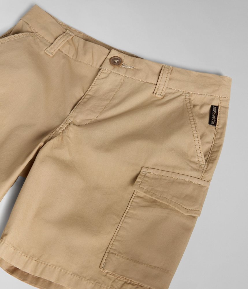 Napapijri Whati Bermuda Shorts (4-16 YEARS) Korte Broek Kinderen Beige | IBYRNPV-38