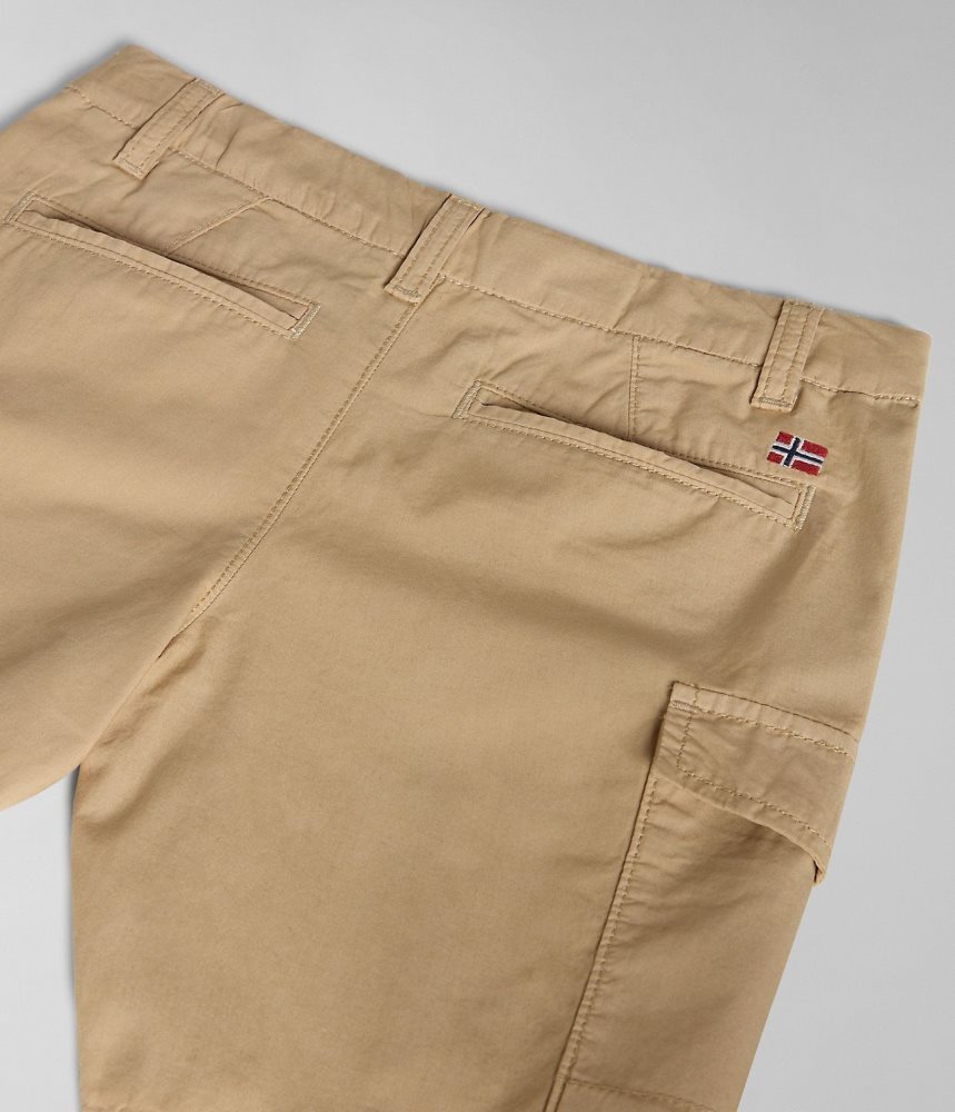 Napapijri Whati Bermuda Shorts (4-16 YEARS) Korte Broek Kinderen Beige | IBYRNPV-38
