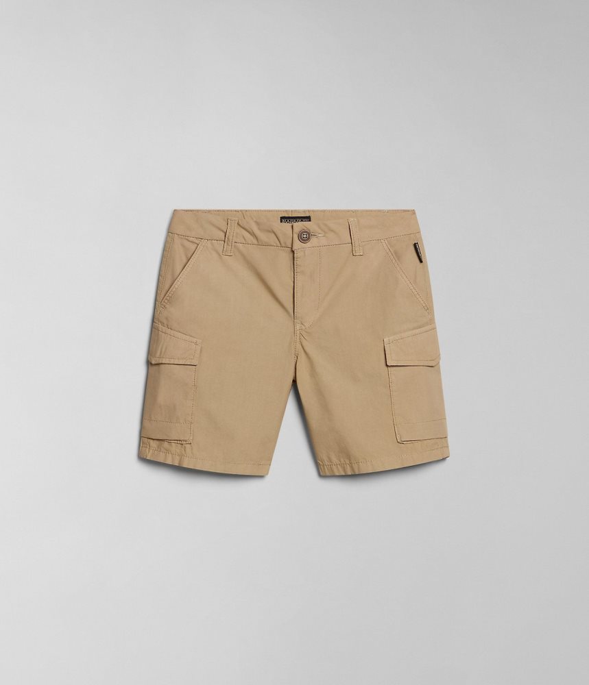 Napapijri Whati Bermuda Shorts (4-16 YEARS) Korte Broek Kinderen Beige | IBYRNPV-38