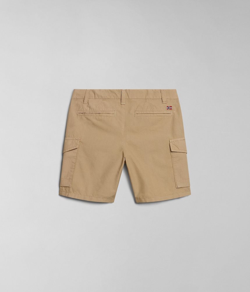 Napapijri Whati Bermuda Shorts (4-16 YEARS) Korte Broek Kinderen Beige | IBYRNPV-38
