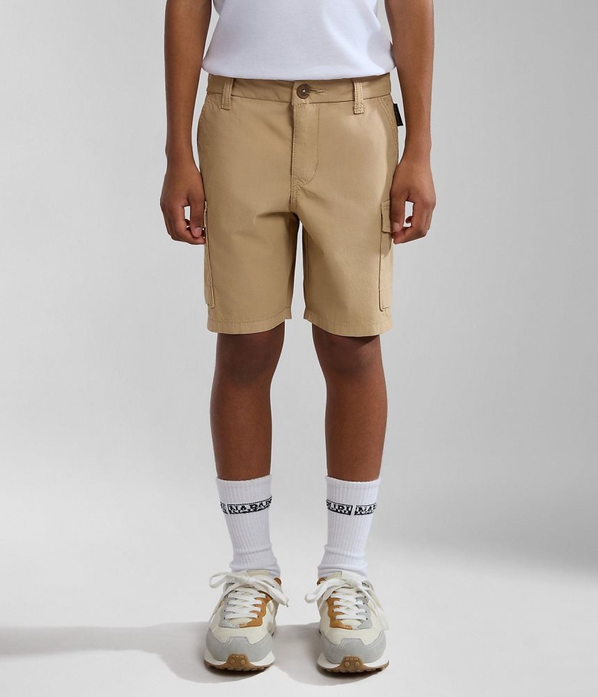 Napapijri Whati Bermuda Shorts (4-16 YEARS) Korte Broek Kinderen Beige | IBYRNPV-38