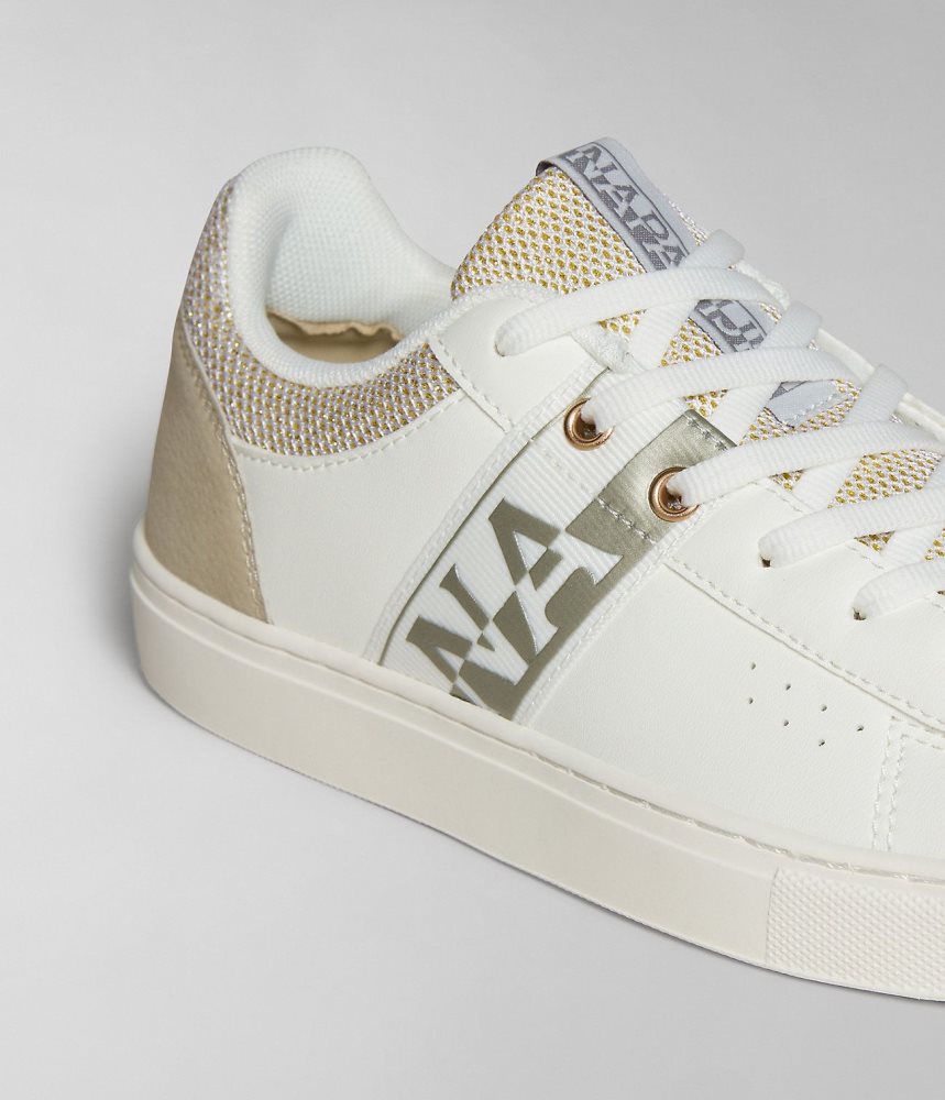 Napapijri Willow Trainers Sportschoenen Dames Wit Beige | FWBYZOT-45