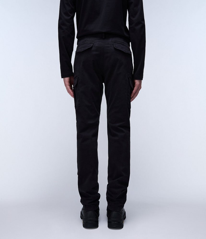 Napapijri Yasuni Cargo Trousers Cargo Broek Heren Zwart | WFHTEXA-54