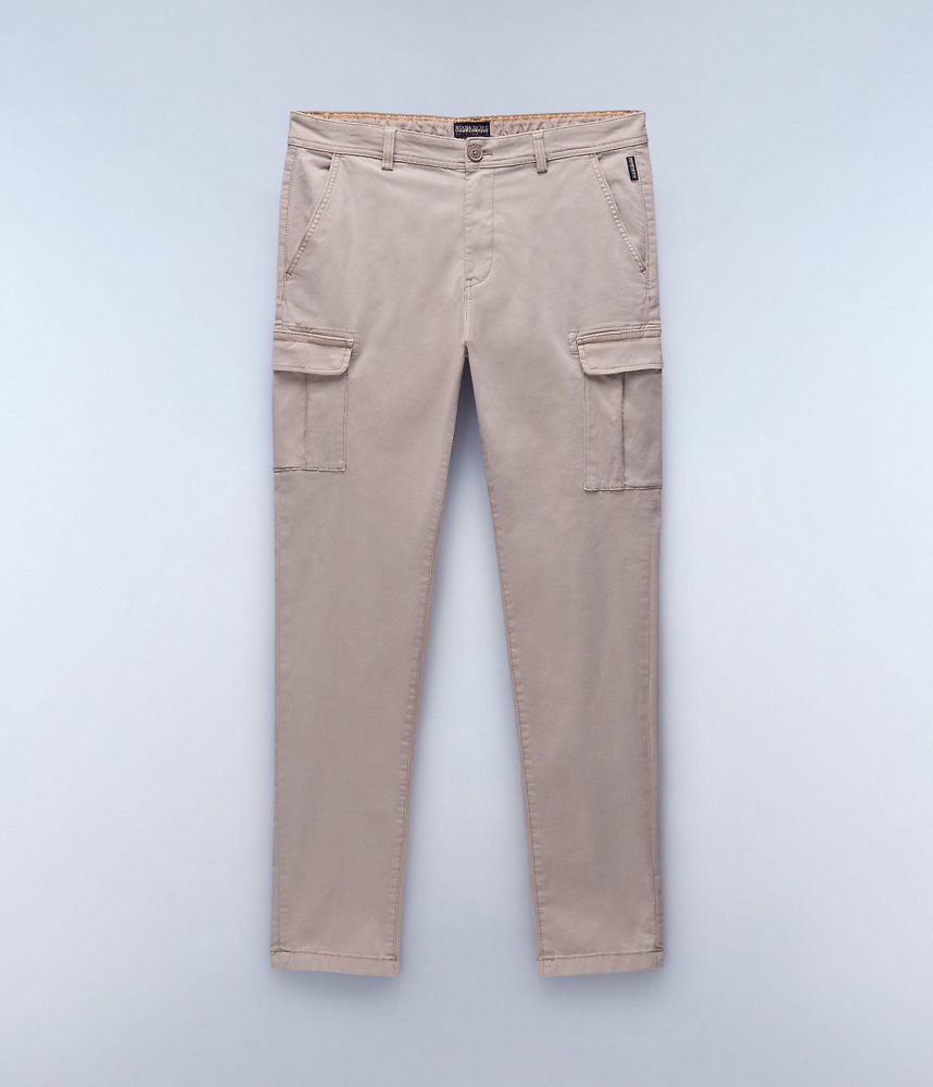 Napapijri Yasuni Cargo Trousers Cargo Broek Heren Beige | VPNKYRU-03