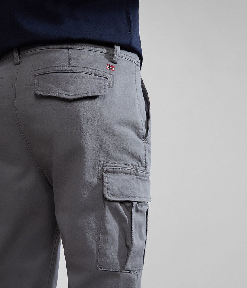 Napapijri Yasuni Cargo Trousers Cargo Broek Heren Grijs | VOWPTAZ-70