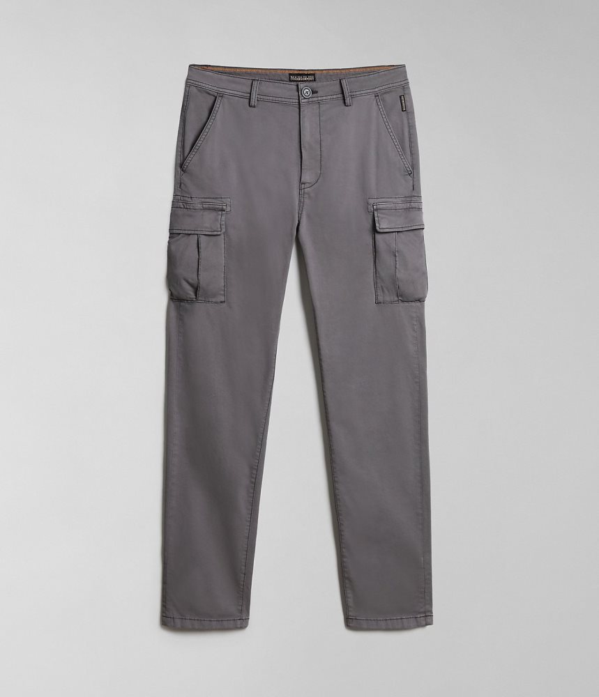 Napapijri Yasuni Cargo Trousers Cargo Broek Heren Grijs | VOWPTAZ-70