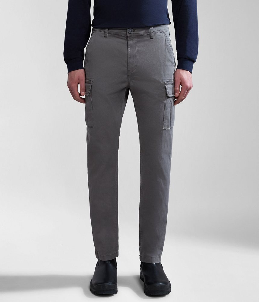 Napapijri Yasuni Cargo Trousers Cargo Broek Heren Grijs | VOWPTAZ-70