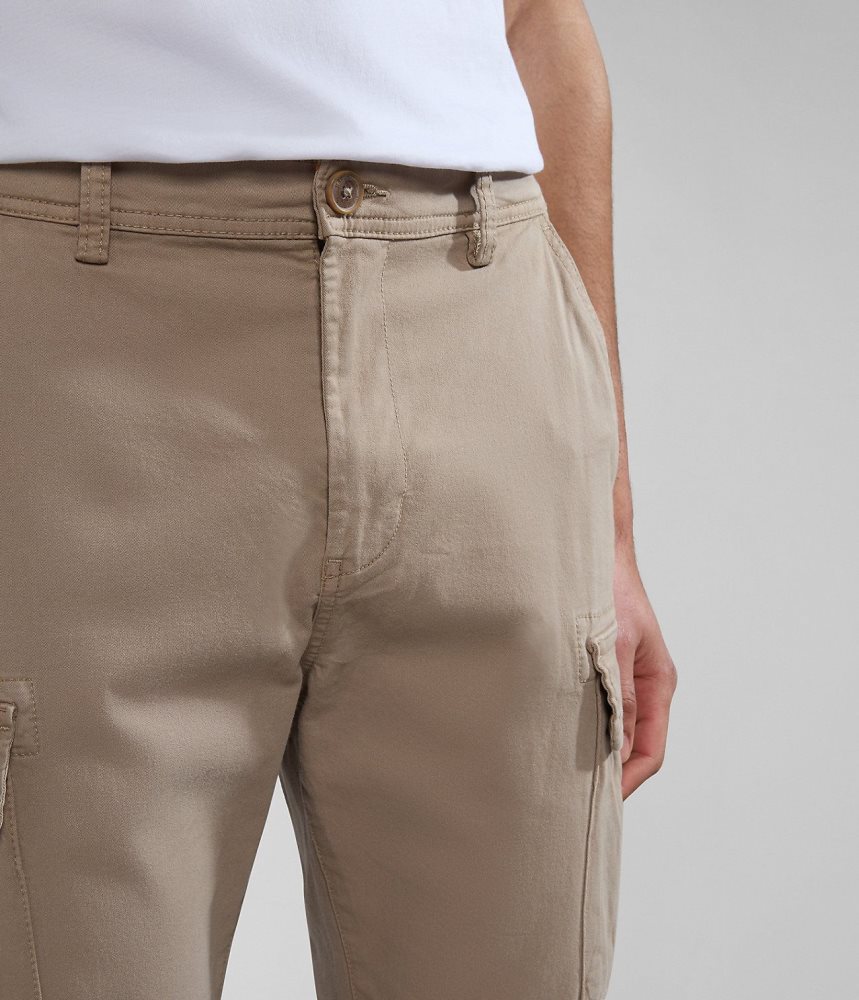 Napapijri Yasuni Cargo Trousers Cargo Broek Heren Beige | PLWJSRQ-42