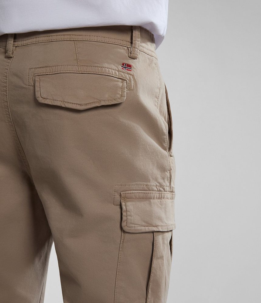 Napapijri Yasuni Cargo Trousers Cargo Broek Heren Beige | PLWJSRQ-42