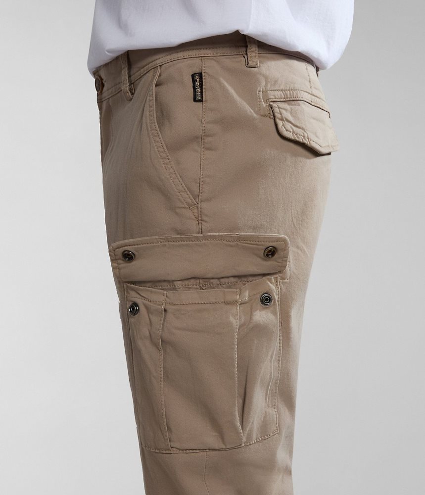 Napapijri Yasuni Cargo Trousers Cargo Broek Heren Beige | PLWJSRQ-42