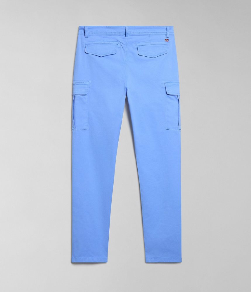 Napapijri Yasuni Cargo Trousers Cargo Broek Heren Blauw Bloemen | OVEZLIR-48