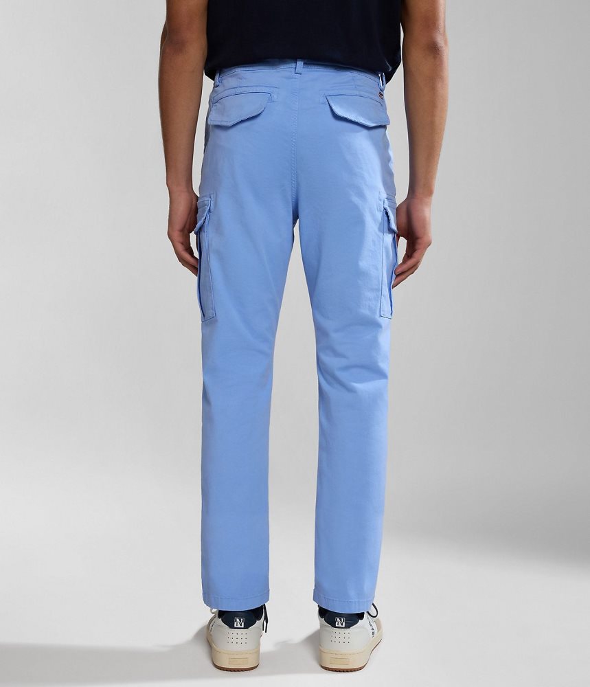 Napapijri Yasuni Cargo Trousers Cargo Broek Heren Blauw Bloemen | OVEZLIR-48