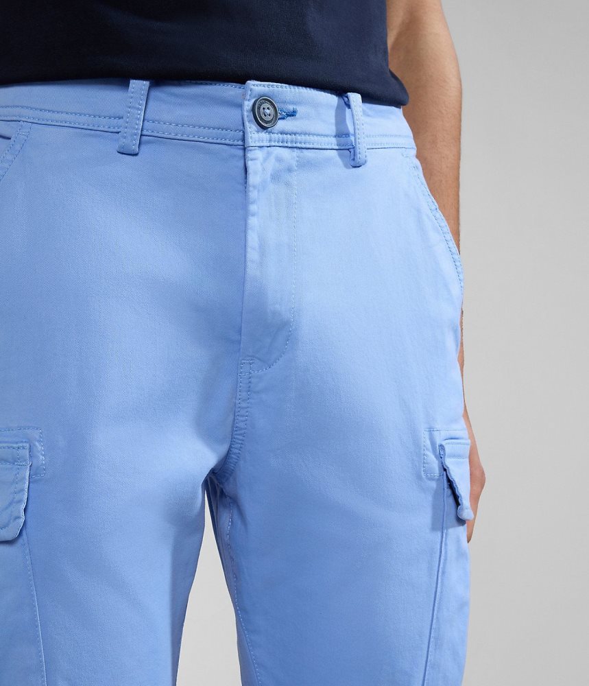 Napapijri Yasuni Cargo Trousers Cargo Broek Heren Blauw Bloemen | OVEZLIR-48