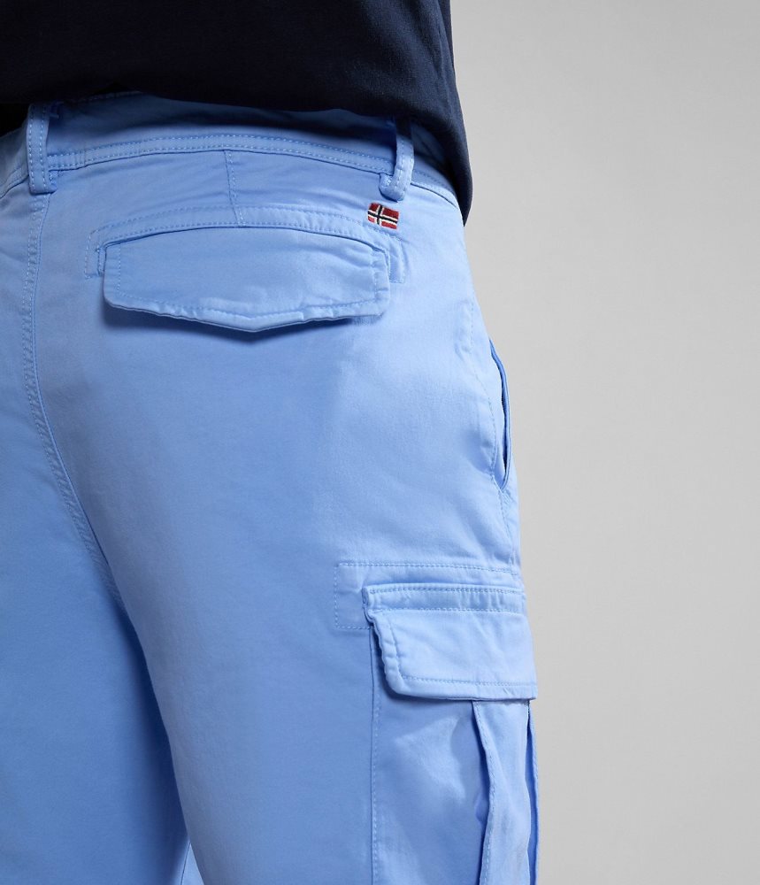 Napapijri Yasuni Cargo Trousers Cargo Broek Heren Blauw Bloemen | OVEZLIR-48