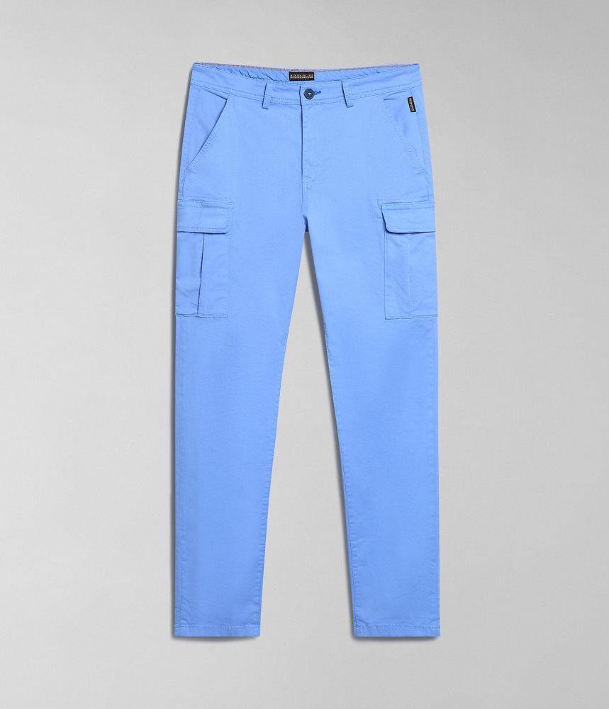 Napapijri Yasuni Cargo Trousers Cargo Broek Heren Blauw Bloemen | OVEZLIR-48