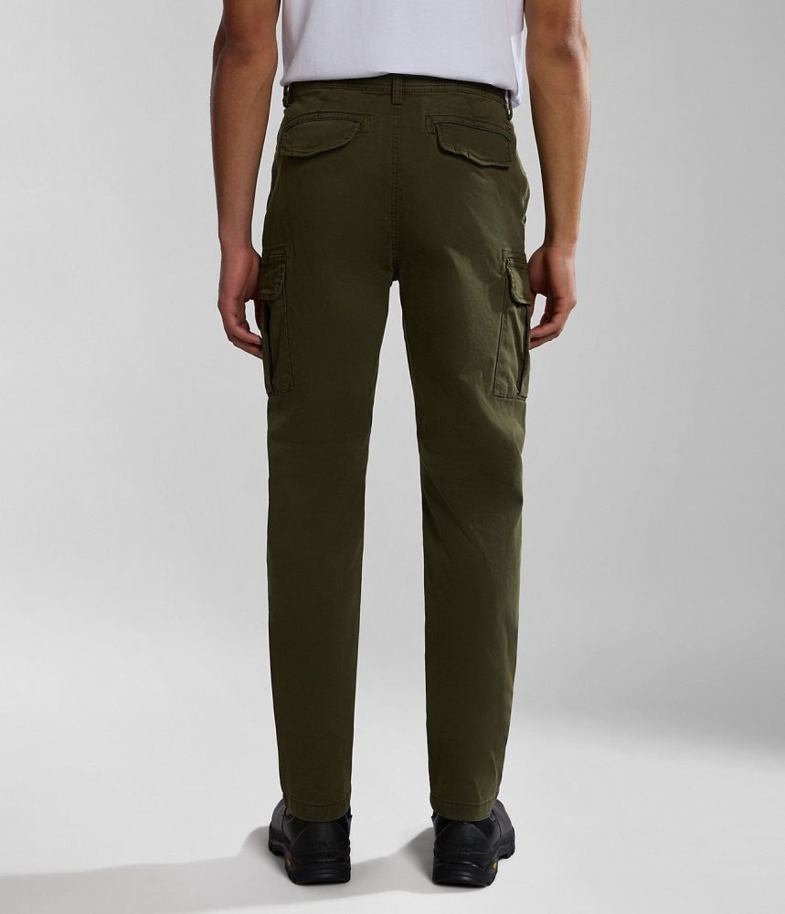 Napapijri Yasuni Cargo Trousers Cargo Broek Heren Khaki Groen | FJIYPVZ-93