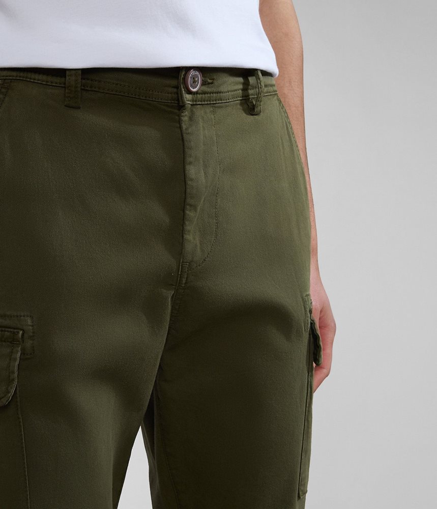 Napapijri Yasuni Cargo Trousers Cargo Broek Heren Khaki Groen | FJIYPVZ-93