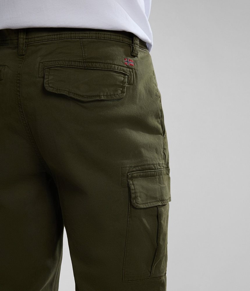 Napapijri Yasuni Cargo Trousers Cargo Broek Heren Khaki Groen | FJIYPVZ-93