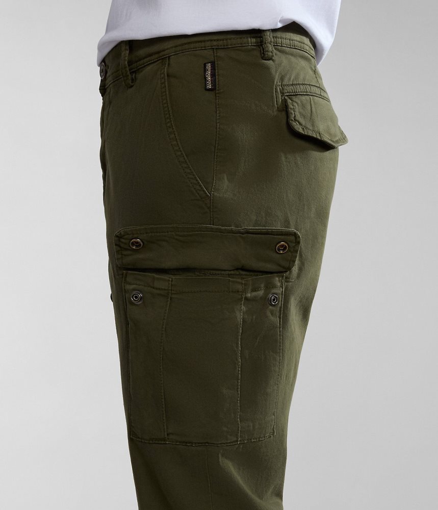 Napapijri Yasuni Cargo Trousers Cargo Broek Heren Khaki Groen | FJIYPVZ-93