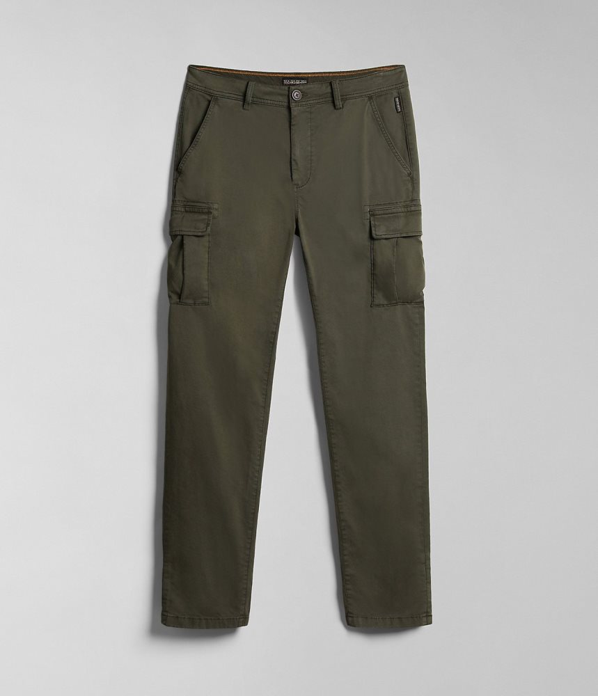 Napapijri Yasuni Cargo Trousers Cargo Broek Heren Khaki Groen | FJIYPVZ-93
