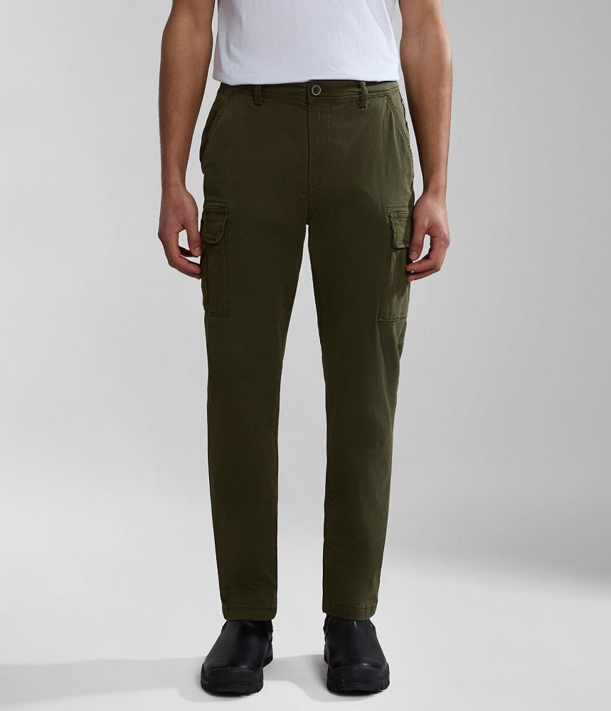 Napapijri Yasuni Cargo Trousers Cargo Broek Heren Khaki Groen | FJIYPVZ-93